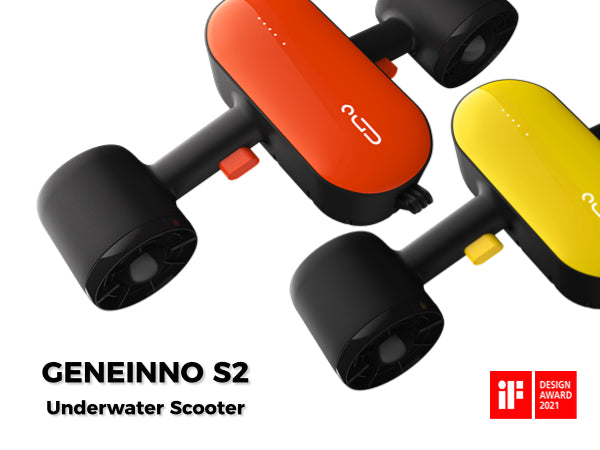 GENEINNO S2 Underwater Scooter,Dual Motors and Smart APP Support,Sea Scooter for Swimming Scuba Free Diving Snorkeling for Kids Adults